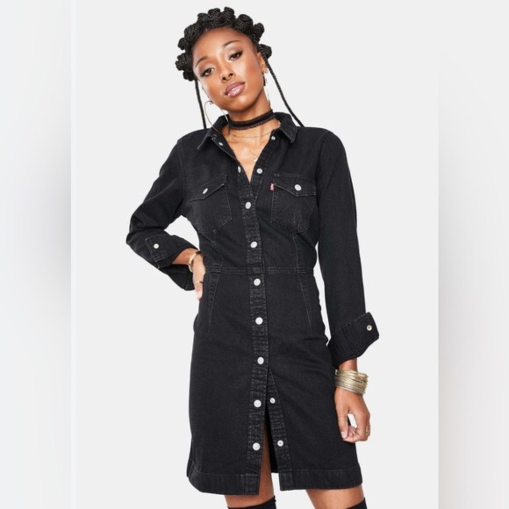 LEVIS Black denim Ellie Dress